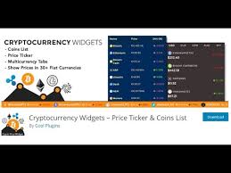 A comprehensive list of all traded cryptocurrencies available on investing.com. Cryptocurrency Widgets Price Ticker Coins List Youtube