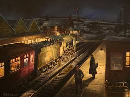 Painting By David Halliwell Train Art Railroad Art Train