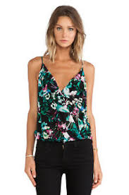 Details About Nwt 191 M Rory Beca Silk Avail Cami Top In Iggy Pop Floral