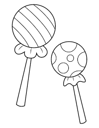 Remove the lollipop carefully, allowing the tin foil to retain the spherical shape. Printable Wrapped Lollipop Coloring Page