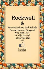 Rockwell Font Unicode Vietnamese Unicode Rockwell Typography Poster
