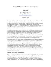 Pdf Cultural Differences In Business Communication