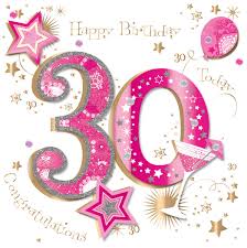 I want you to know that you will always have a friend in me even after turning 100. Large Luxury Handmade 30th Happy Birthday Card