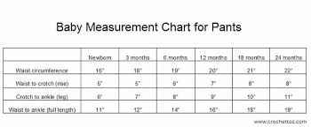 Baby Measurement Chart For Making Pants Size Chart