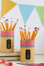 Hot glue gun, can, tape or ribbon, and any sticker or beads take. 20 Best Diy Pencil Holder Tutorials Organization Ideas Crazy Laura