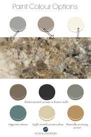 How To Create A Paint Colour Palette For Any Room Countertop Colours Brown Granite Countertops Paint Color Palettes