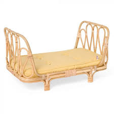 Check spelling or type a new query. Poppie Day Bed With Yellow Mattress Dolls Furniture Rattan Furniture Knock On Wood Toys