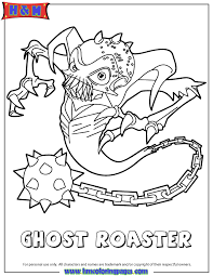 Here, we will hook you up with various coloring pages. Skylanders Spyros Adventure Undead Ghost Roaster Coloring Page Coloring Home