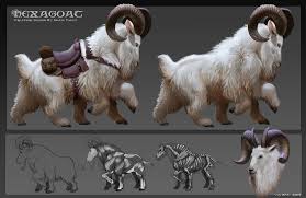 Hexagoat Creature Concept Art Creature Drawings Fantasy Beasts
