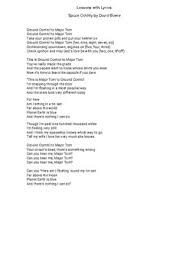 Did you or a friend mishear a lyric from rocket man by elton john? Lessons W Lyrics Paired Text David Bowie S Space Oddity And Elton S Rocketman