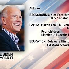 Background bendera untuk foto presiden. Profile Joe Biden Kgan