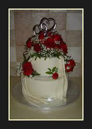 Put together a playlist with songs from the era of the marriage date. 40th Wedding Anniversary Cake A Photo On Flickriver
