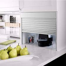 Appliance garage kitchen roller door ikea. Milano Appliance Garage Kit Aluminum Roller Shutters By Hafele Kitchensource Com Appliance Garage Kitchen Room Design Roller Shutters