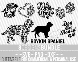 Download 8x Boykin Spaniel Mandala Bundle Svg Dog Bundle Svg Dog Shapes Mandala Dog Svg Cuttable File Silhouettes Bundle Cricut File Vector