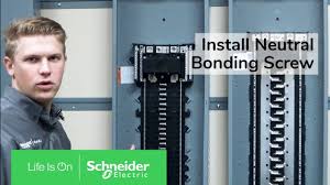 I am planning to install 2 15 amp 110v circuit breakers to feed outlets in my basement. Installing Neutral Bonding Screw On Qo Homeline Load Centers Schneider Electric Support Youtube