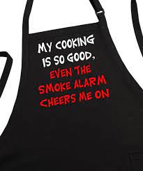 Funny Kitchen Apron My Cooking Is So Good Black Two Pockets Etsy Funny Aprons Kitchen Aprons Womens Aprons