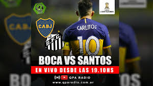 Finaliza el primer tiempo entre boca juniors y santos. Jpckmq2p4zhnom