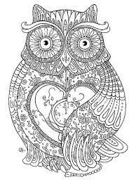 Free Owl coloring pages for Adults. Printable to Download Owl coloring  pages.