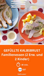 Gefullte Kalbsbrust Rezept Gefullte Kalbsbrust Lebensmittel Essen Essen