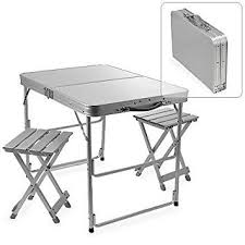 Benefits Of Folding Table And Chair Designalls In 2020 Camping Table Camping Furniture Aluminum Table