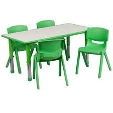 Green Children S Height Table And 4 Chair Set Flash Furniture Table And Chair Sets Stackable Chairs