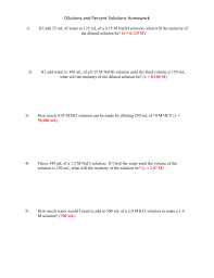 The worksheets are offered in developmentally appropriate. Dilutions Worksheet