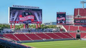 Wrestlemania comes to raymond james stadium tonight!! Drone Footage Shows Extravagant Construction Of Wwe Wrestlemania 37 Stage Essentiallysports