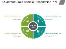 Quadrant Circle Sample Presentation Ppt Powerpoint