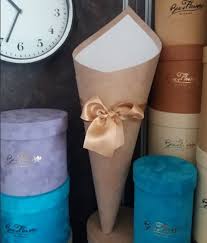Custom Handmade Velvet Cone Bouquet Flower Packaging Gift Box For Flowers Wholesale In Eeca China Flower B Flower Box Gift Flower Packaging Wholesale Flowers