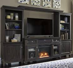 Townser 4pc Entertainment Set Living Room Entertainment Center Fireplace Entertainment Center Rustic Entertainment Center