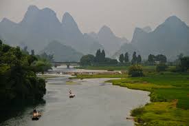 The bridge retains its original constitution. Datei Yulong River From The Dragon S Bridge Jpg Wikipedia