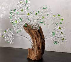 Fused Glass Tree And Wood Composition Fused Glass Ideas Projects Fused Glass Art Glass Art