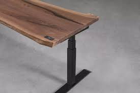 Alive Height Adjustable Live Edge Desk By Ergonofis