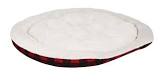 Cuffed Oval Cuddler Dog Bed, Washable, 46-in x 38-in, White Petco