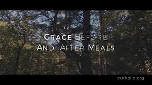 May the good saints protect you and bless you today. Grace Before And After Meals Prayers Catholic Online