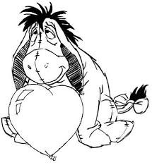 Coloring Kids Cartoon Cute Disney Eeyore Valentine Coloring Pages Disney Coloring Pages Cartoon Coloring Pages