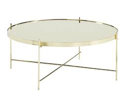 table basse ronde design avec miroir marcia metal dore table basse miroir metal table basse ronde
