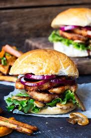 Halloumi Burgers With Sticky Chilli Sauce Nicky S Kitchen Sanctuary Vegetarian Bbq Delicious Vegetarian Vegan Bbq Recipes