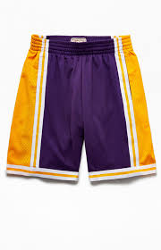 Shop for los angeles lakers shorts at the official online store of the nba. Mitchell Ness Swingman Lakers Basketball Shorts Pacsun