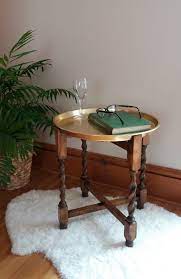 Very sturdy and functional for any use. Vintage Folding Side Table Oak Side Table Folding Table Etsy Coffee Table Vintage Oak Side Table Coffee Table