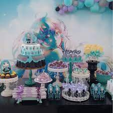 101 Fiestas Ideas Para Una Fiesta Tematica Hatsune Miku Vocaloid Hatsune Miku Birthday 10th Birthday Parties Party Decorations