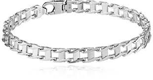 Black And Gold Bracelet Meaning Mens 14k White Gold Railroad Bracelet 825 For More Information Visit Image Link Mens Gold Bracelets White Gold Bracelet Mens Jewelry Bracelet