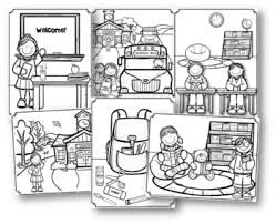First day of school writing on chalckboard. First Day Of Preschool Activities Bundle