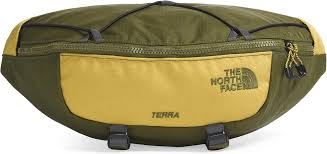 THE NORTH FACE Terra Lumbar Hiking Hip Pack — 6L, Forest Olive/Yellow Silt,  One Size