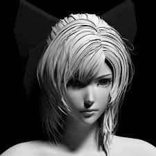 Final fantasy vii, tifa lockhart, 3d animation, big boobs, video games. Anime Girl Head 3d Model Download For Free
