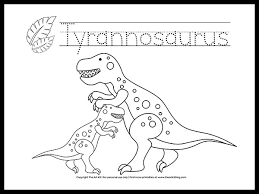 If your child loves interacting. Free Tyrannosaurus T Rex Dinosaur Coloring Page Printable The Art Kit