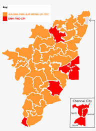 Tamil nadu is the tenth largest indian state by area 130,060 km2. Tamil Nadu Election Map Png Image Transparent Png Free Download On Seekpng