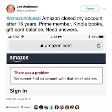 Compose an email mentioning the issue your account is facing and ask them to resume the process. Amazon Closes Users Accounts And Customers Are Fighting Back