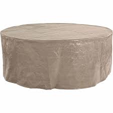 Jimmy outdoor round reclaimed teak dining table white warehouse. Polytuf Small Round Table Setting Cover Outdoor Furniture Covers Accessories Mitre 10