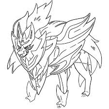 These pages are great for pokemon fans of any age. Coloring Page Pokemon Sword And Shield Zamazenta 13